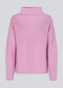 Modström GalenMD t-neck - Pastel Lavender< Strik & Bluser