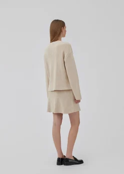 Modström GalenMD v-neck - Summer Sand< Strik & Bluser