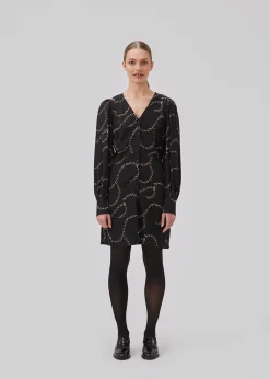 Modström GelilaMD print dress - Dark Flower Twill< Kjoler