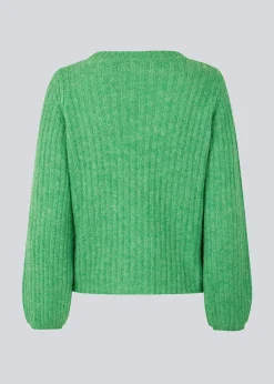 Modström Goldie o-neck - Faded Green< Strik & Bluser