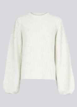 Modström Goldie o-neck - Off White< Strik & Bluser