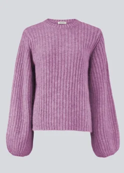 Modström Goldie o-neck - Pale Grape< Strik & Bluser
