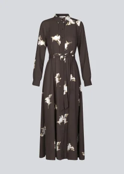 Modström GomoMD print dress - Chocolate Fleur< Kjoler