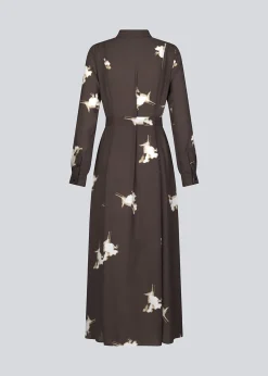 Modström GomoMD print dress - Chocolate Fleur< Kjoler