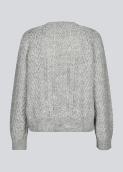 Modström GrannonMD o-neck - Grey Melange< Strik & Bluser
