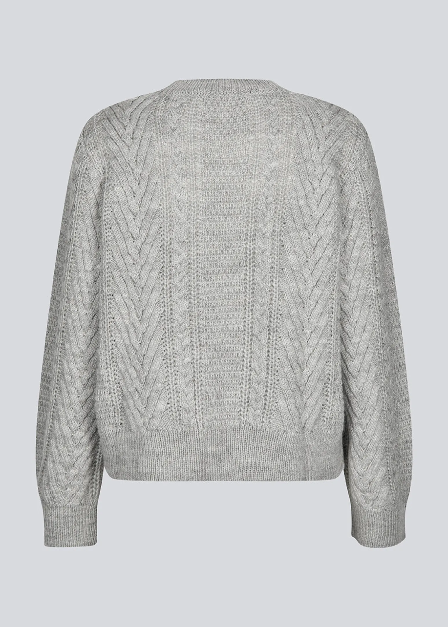 Modström GrannonMD o-neck - Grey Melange< Strik & Bluser