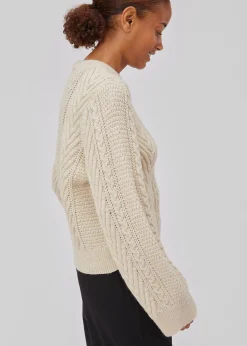 Modström GrannonMD o-neck - Vanilla Ice< Strik & Bluser
