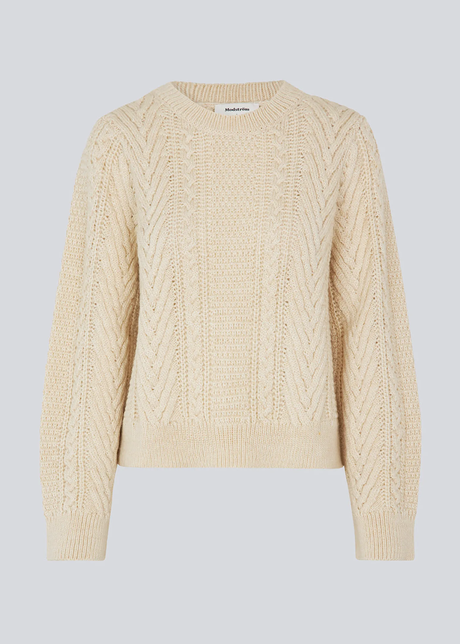 Modström GrannonMD o-neck - Vanilla Ice< Strik & Bluser