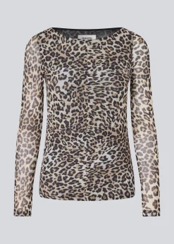 Modström GwenMD print top - Leo leo print< Leopard Print|Toppe