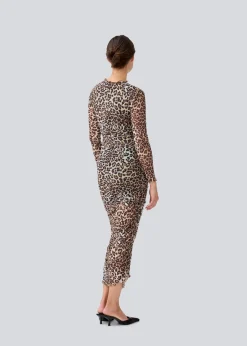 Modström GwenMD slim print dress - Leo leo print< Leopard Print|Kjoler