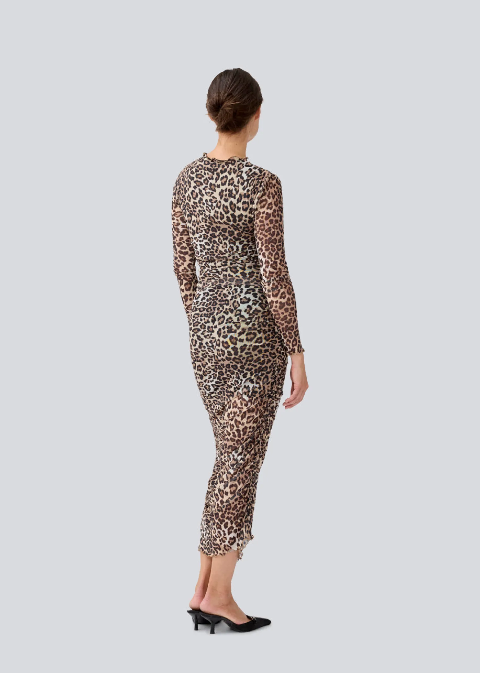Modström GwenMD slim print dress - Leo leo print< Leopard Print|Kjoler