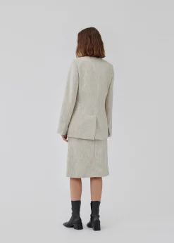 Modström HaleyMD blazer - Summer sand melange< Jakkesæt|Blazere