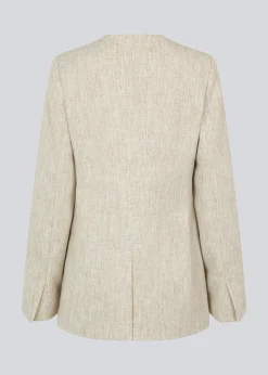 Modström HaleyMD blazer - Summer sand melange< Jakkesæt|Blazere