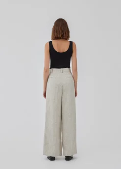 Modström HaleyMD pants - Summer sand melange< Jakkesæt|Bukser