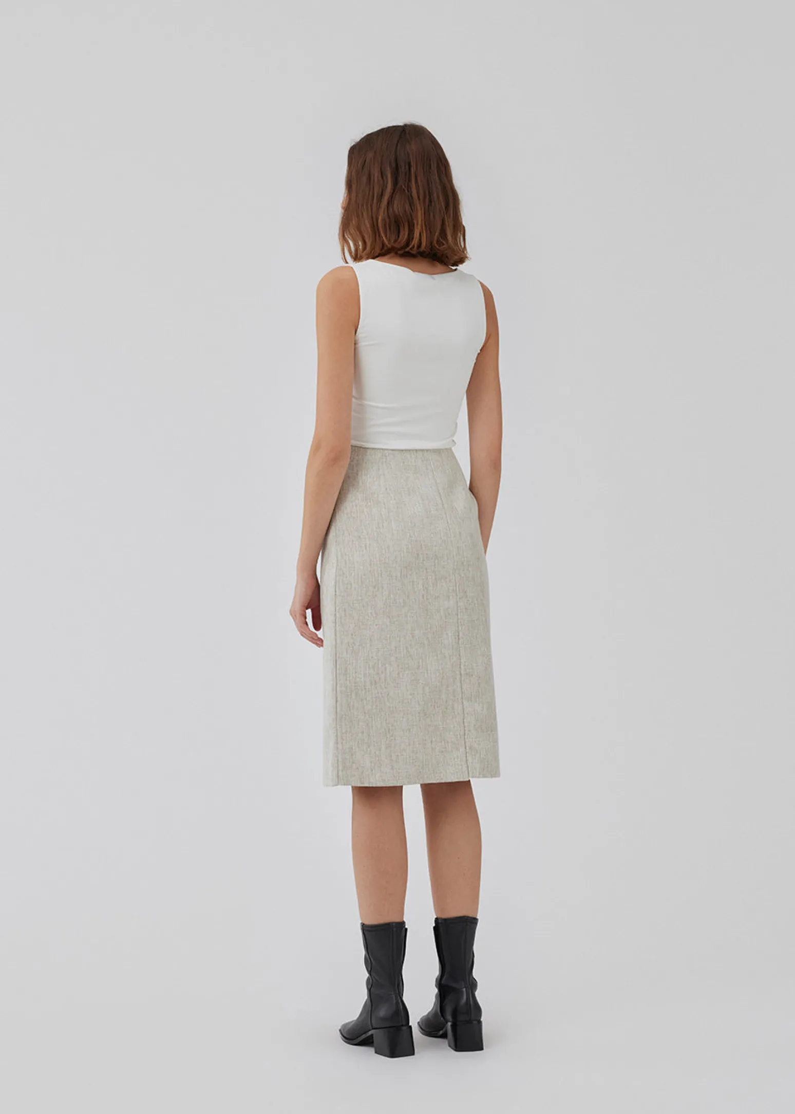 Modström HaleyMD skirt - Summer sand melange< Nederdele|Jakkesæt