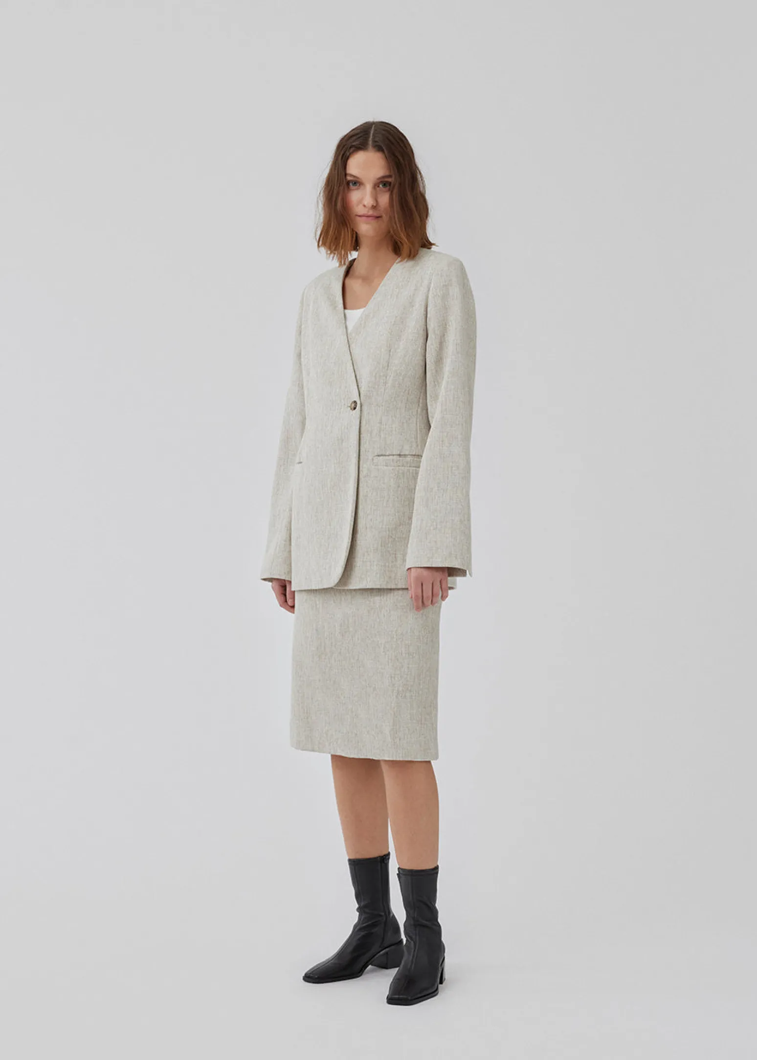Modström HaleyMD skirt - Summer sand melange< Nederdele|Jakkesæt