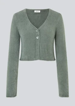 Modström HamptonMD cardigan - Soft Moss< Strik & Bluser
