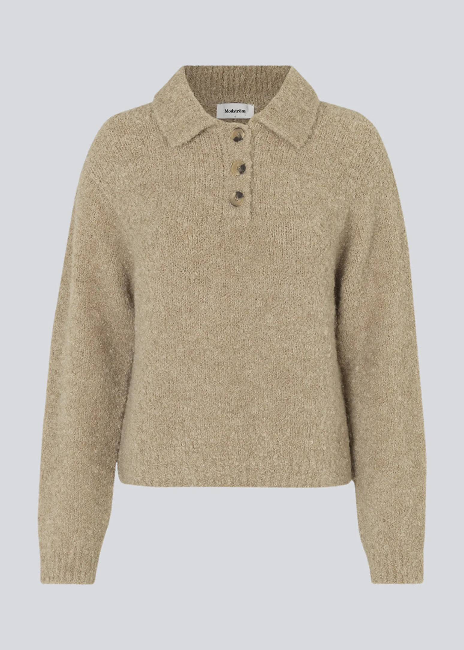 Modström HardwickMD polo - White Pepper< Strik & Bluser
