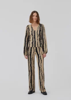 Modström HarlandMD print pants - Torn Lines< Bukser