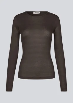 Modström HarperMD LS top - Warm Gray< Basic