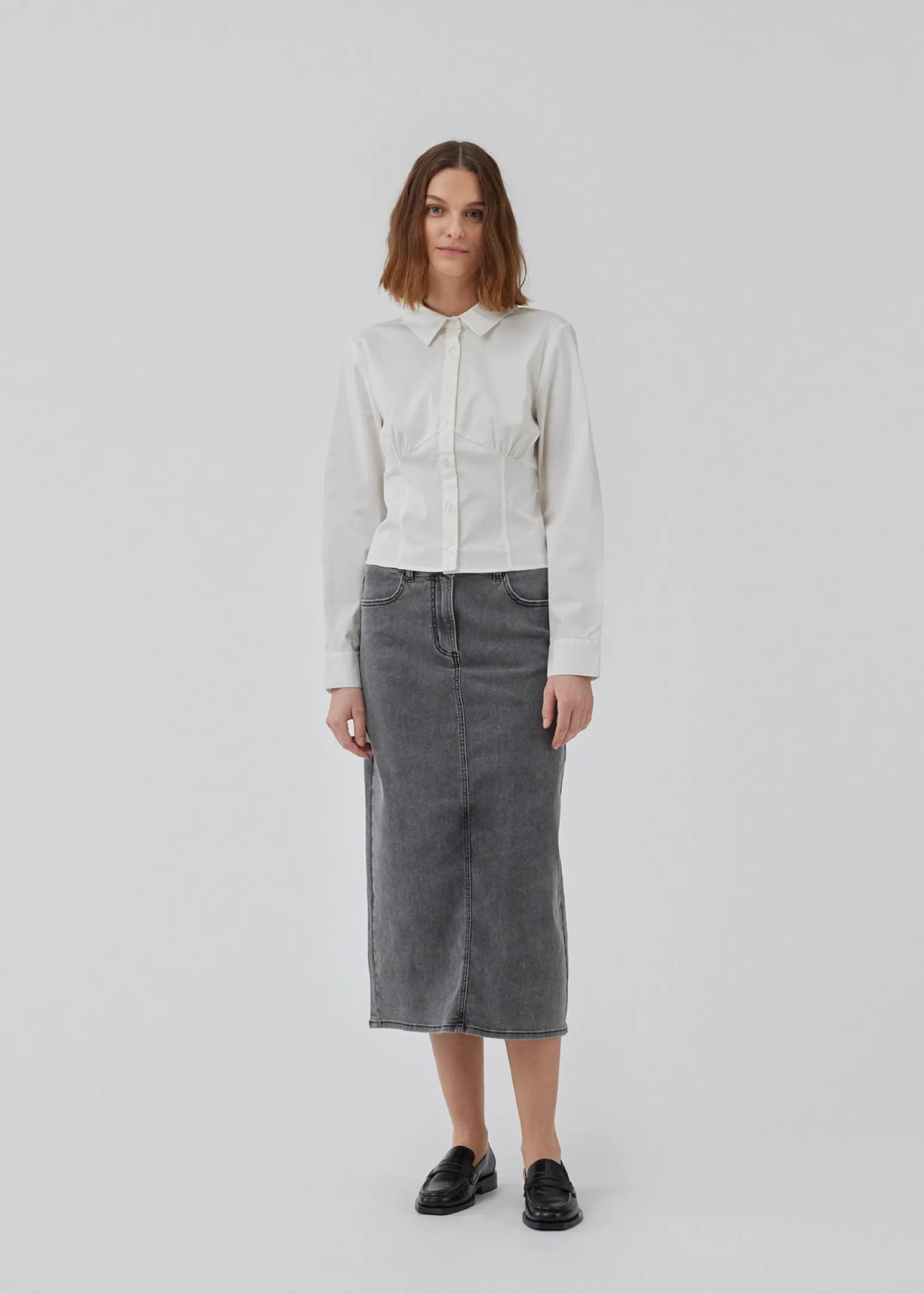 Modström HarveyMD skirt - Vintage Grey< Nederdele|Denim