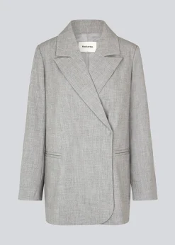 Modström HeartMD blazer - Grey Melange< Blazere|Jakkesæt