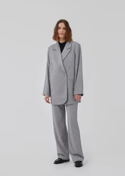 Modström HeartMD pants - Grey Melange< Jakkesæt|Bukser