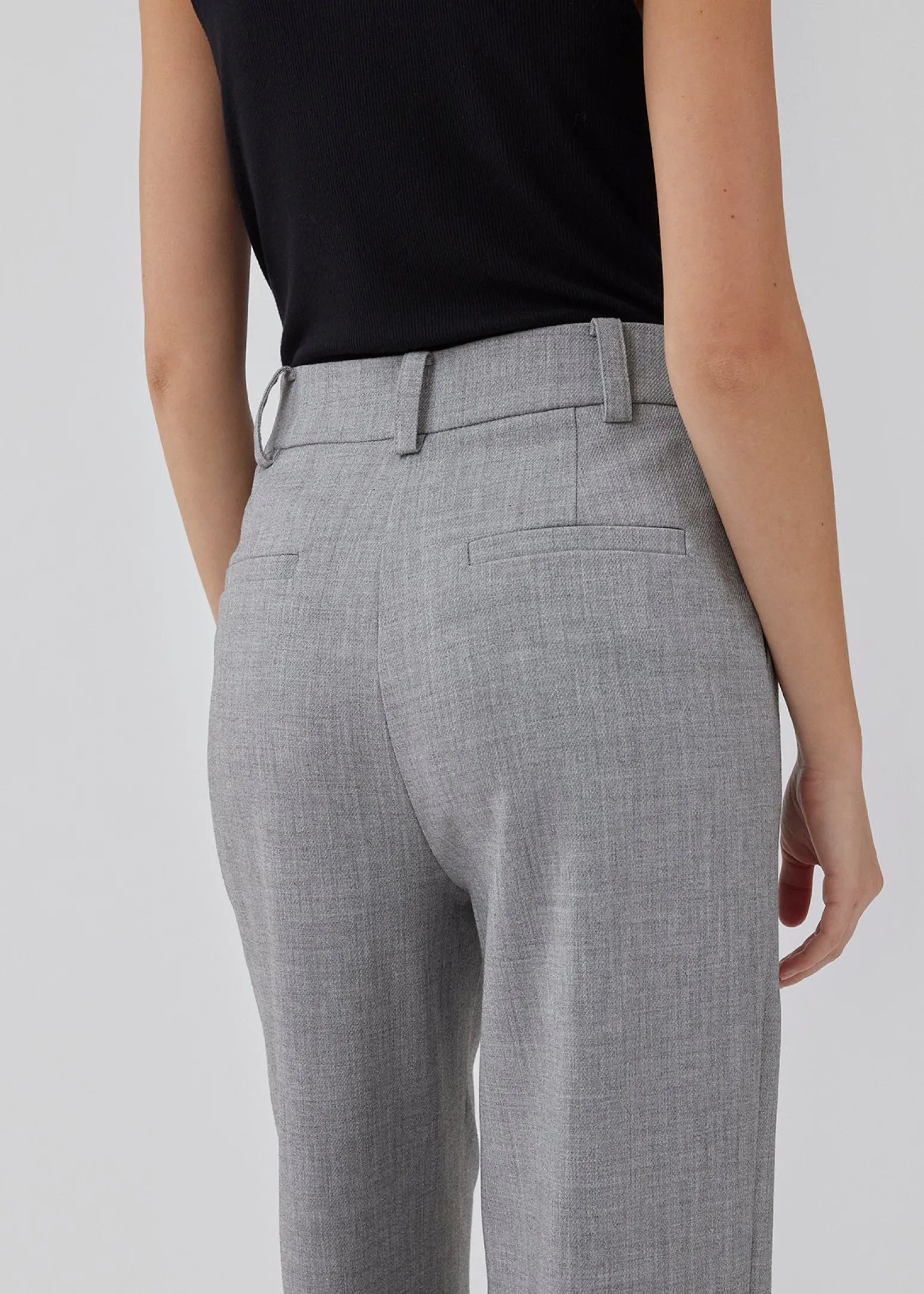 Modström HeartMD pants - Grey Melange< Jakkesæt|Bukser