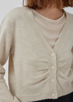 Modström HeatMD cardigan - Summer Sand< Strik & Bluser