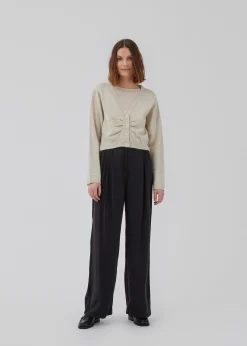Modström HeatMD cardigan - Summer Sand< Strik & Bluser