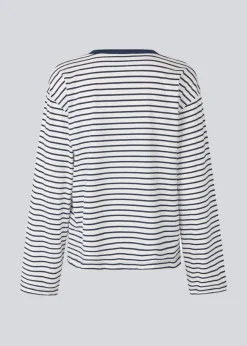 Modström HellenMD LS stripe t-shirt - Soft Navy Stripe< T-Shirts