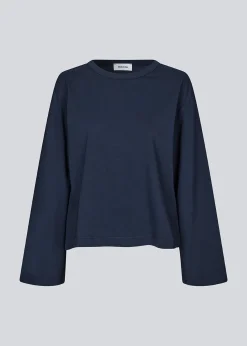 Modström HellenMD LS t-shirt - Navy Sky< Basic|T-Shirts