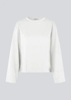Modström HellenMD LS t-shirt - Soft White< Basic|T-Shirts