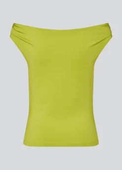 Modström HimaMD off-shoulder top - Golden Lime< Toppe