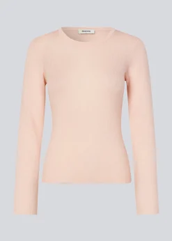 Modström HirokiMD o-neck - Pale Pink< Strik & Bluser