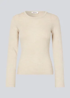 Modström HirokiMD o-neck - Summer Sand< Strik & Bluser