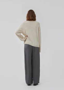 Modström HowieMD o-neck - Beige melange< Strik & Bluser