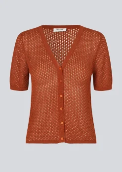 Modström IggyMD cardigan - Brandy Brown< Strik & Bluser