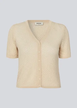 Modström IggyMD cardigan - Summer Sand< Strik & Bluser