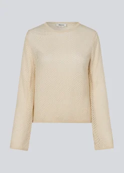 Modström IggyMD o-neck - Summer Sand< Strik & Bluser