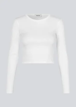 Modström IgorMD LS crop top - Off White< Toppe
