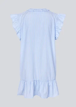 Modström InaraMD dress - Light Blue stripe< Kjoler