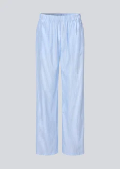 Modström InaraMD pants - Light Blue stripe< Bukser