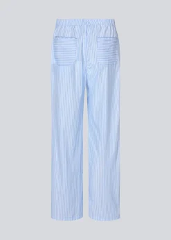 Modström InaraMD pants - Light Blue stripe< Bukser