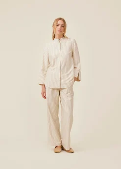 Modström IsabelMD pants - Summer Sand Pinstripe< Bukser