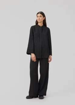 Modström IsabelMD shirt - Black Pinstripe< Skjorter