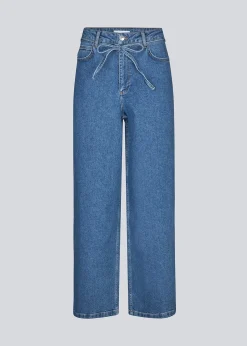 Modström IsoldeMD solid pants - Distressed Blue< Basic|Denim