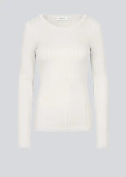 Modström Issy LS t-shirt - Off White< T-Shirts