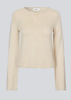 Modström IvonneMD o-neck - Summer Sand< Strik & Bluser