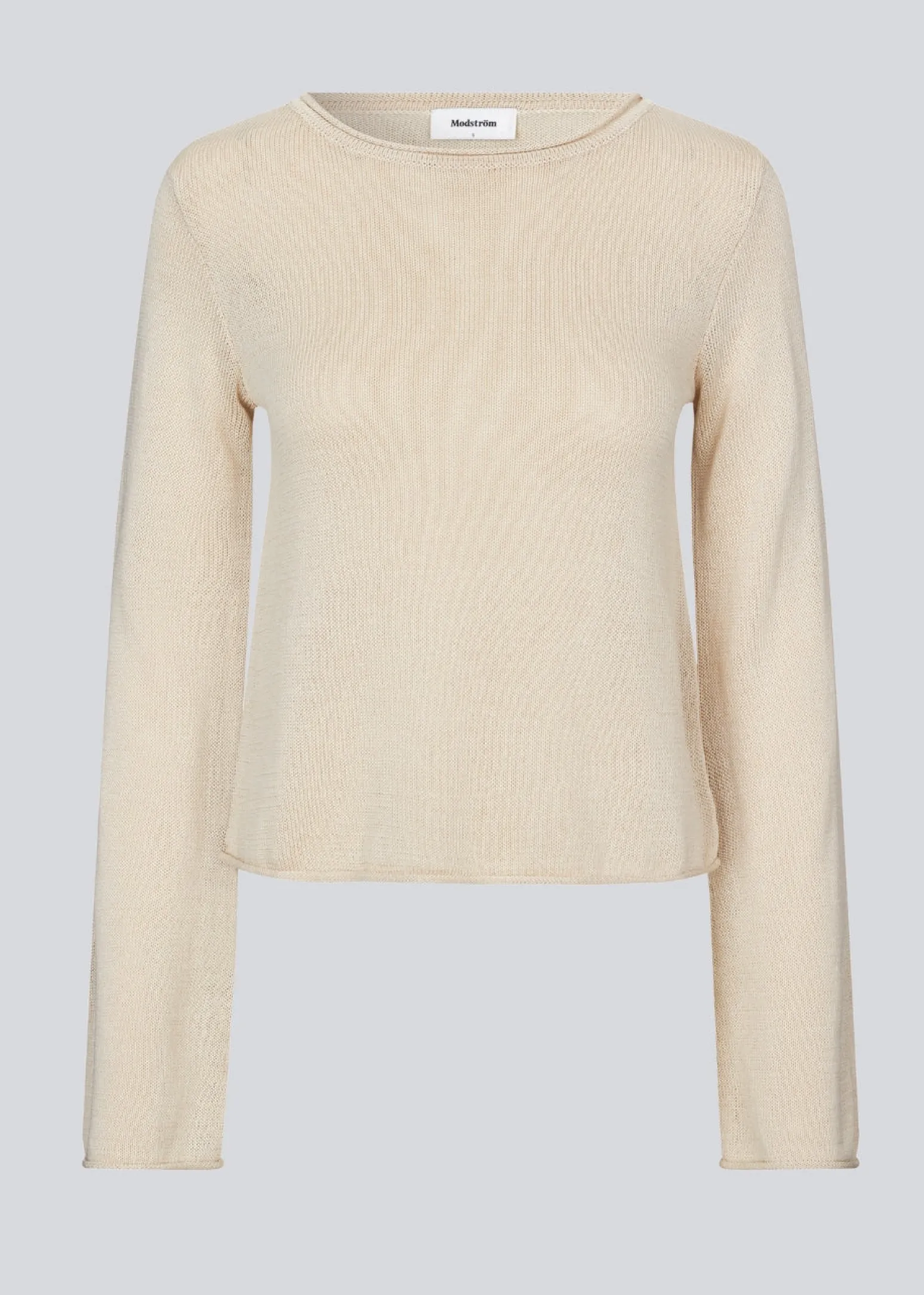 Modström IvonneMD o-neck - Summer Sand< Strik & Bluser